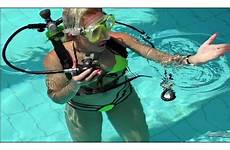 scuba snorkeling snorkel underwater diver breath wetsuit
