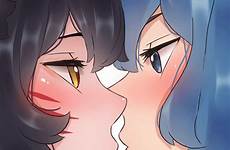 gif ahri lesbian anime kiss gifs league sona hentai yuri patreon legends animated tongue girls lick kissing tumblr licking saliva