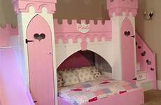 bed castle princess room bedroom beds girls toddler girl disney slide decor theme minnie style