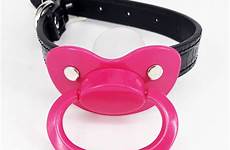 pacifier abdl gag adult ddlg silicone dummy girl size plus bondage sex pacifiers plug baby mouth toys open buy rose