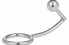 plug ring butt prostate stainless ball anal massager 45mm chastity hook device fetish cock steel sex toys couples adult mouse