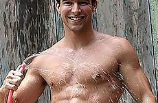 wet water guys hot shirtless boy pouring spraying sexy boys himself swimwear getting muscle young themselves