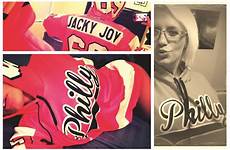 joy jacky sublimationkings hoodie wears our philly apparel endorse hockey celebrity shop