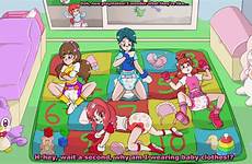diaper anime precure animations pampered characters