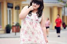 plus size fashion asian chubby girl women cute curvy japan models tween tumblr gorditas choose board kawaii shoes