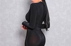 bodycon dress mini side tight dresses ruched sexy short neck high beautiful choose board tasmin outfits baddie hot casual