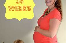 weeks 35 pregnant belly mrswebersneighborhood when