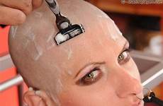 bald head slave shaved girl women tumblr shave shaving girls hair heads