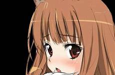 wolf anime holo girl wise spice wallpapers furry girls kawaii wallpaper choose board cat ears catgirl stars