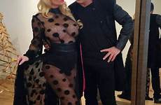 coco austin pregnant revealing dress lady gaga meaning baby daring dresses maternity through wedding sheer curvaceous very pregnancy cleavage display