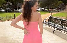 through arden alicia milf dress pink body showing off tight her stuff