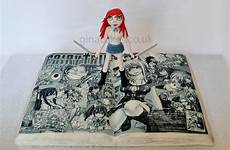 erza cake tail fairy manga comic scarlet book cakecentral