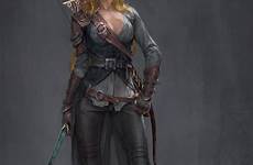 warrior archer blond healers lumina szil shen artstation armour