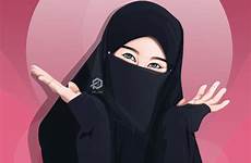 muslimah kartun hijab muslim cantik bercadar islamic dp animasi sedih cadar hijabi wanita elinotes niqab situs berkacamata terlengkap โทร ศ