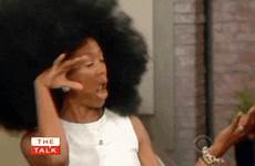 gif hair flip afro tyler aisha girl gifs natural giphy everything has