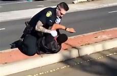 police cop caught down camera man witnesses officer unarmed punching his outrage take suspect gun threatening california policeman who threatened