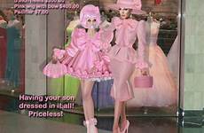 sissy tg shopping frilly captions doll prissy caps son boys dress pink boy tumblr satin dresses transgender flickr choose board