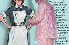 nanny pyjamas sissy apron pink rubber babykins being wear bed time