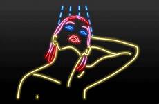 gif neon noir glow femme giphy animated tumblr beauty gifs hush kate fatale gifer pulp illustration artists fashion