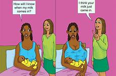 breastfeeding tlb meme theleakyboob mommy toons breastmilk comes motherhood