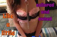 sissy leash caption collared smutty using