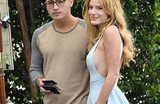 bella thorne braless dress hollywood restaurant west sexy mini cecconis cecconi selfie skin july lunch date thefappening blue shows fappening