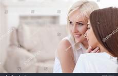 relaxing loving smiling sharing lesbian couple copy space they their left side shutterstock stock search