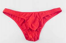 men briefs gay underwear sexy soft bikini pouch low mini peins rise fashion slip bulge waist pure mens color
