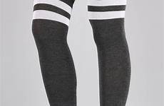 thigh stripe calcetines striped highs sock leggings muslos megapornx altos feet