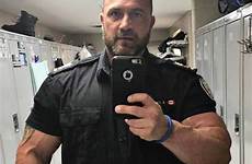 police cop cops beefy beard