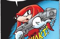 knuckles echidna sonic gun hedgehog shadow tumblr reaction comparing issue mini series original comic controversy canon not being notes