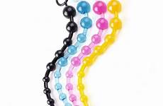 anal beads bead sex butt toys silicone flexible plug stimulator soft men women beginner adult jelly pcs lot