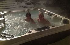 hot tub wife winter