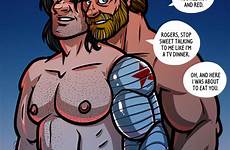 bucky steve gay comics bulge avengers soldier winter barnes randy marvel muscle hairy captain male america underwear bara rogers xxx