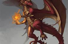 dragon red dragonborn dragons sixthleafclover deviantart bipedal anthro spyro magical prophecies series skylanders gaming remixes revelations yen