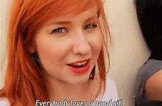 gif ginger wink redhead gifs redheads youtuber giphy under table bennet crawl tumblr good re
