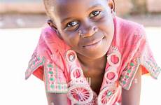 african young girl preteen africa stock ugandan alamy leaning bench beautiful she has south