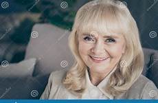 granny blond nice close haired cheery cheerful attractive sitting friendly kind lovely gray portrait her dreamstime blonde she