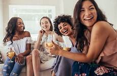 friends diverse group female party enjoying
