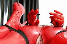 latex catsuit lucy gagged