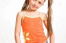 girl little casual dress stock depositphotos dreamstime wear preview expressions