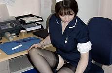nurse stockings stocking tights suspenders glimpse wearing strict older rht pantyhose upskirts knickers