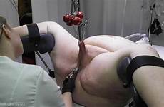 scrotum weights stretched deviants forceps cbt patient clips4sale