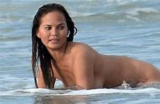 chrissy teigen beach nude celeb candid jihad naked celebs miami caught celebjihad model march durka