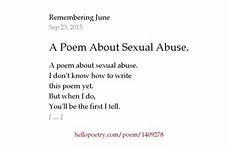 sexual abuse poem poetry