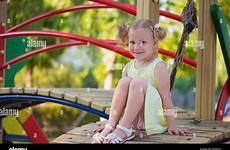 girl little playground alamy play happy stock joyful
