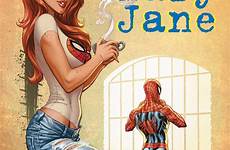 jane mary amazing cover campbell scott comic spiderman book jscottcampbell comics jsc exclusive variant marvel edition nightwing styled fashion gocollect