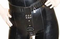 leather crotch lockable harness female underwear fetish locking straps maid chastity faux waist role sub costume play slave bondage mouse