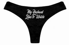 husband panties likes wife hotwife cuckold sexy hot thong party bachelorette bridal womens gift