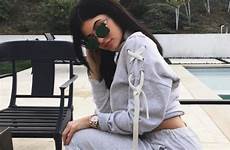 instagram jenner kylie underwear her strips racy pic extratv